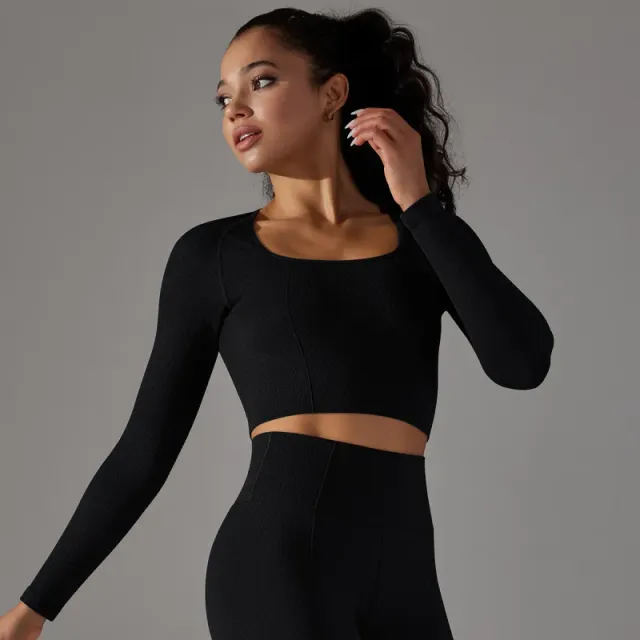 6621 long sleeve-Black