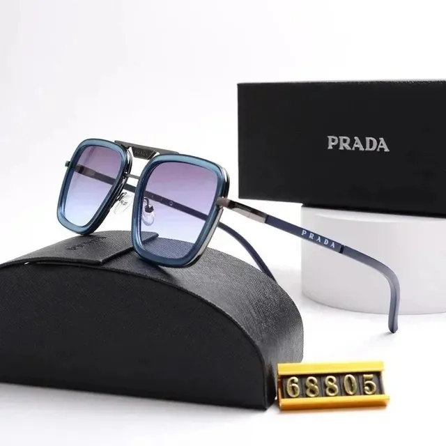 Prada Sunglasses Square Frame Gradient Lens
