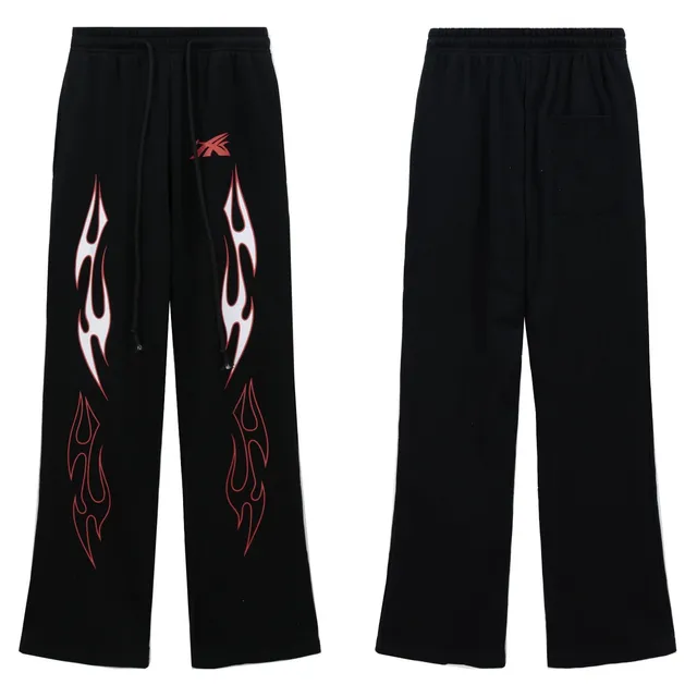 Hellstar Flame Sweatpants Flame Print