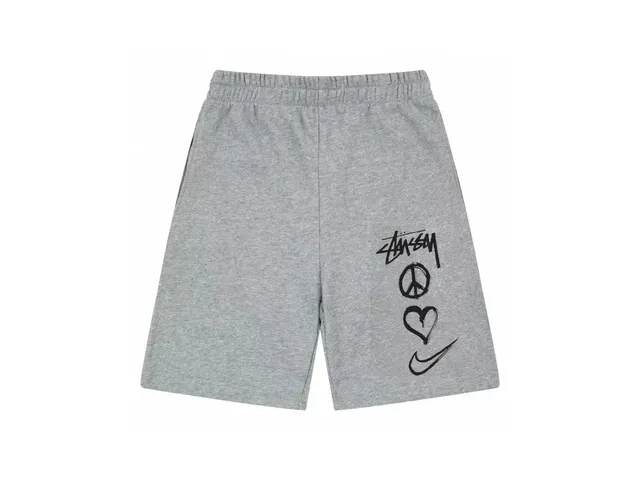 Stüssy × Nike Graphic Shorts Peace Heart Swoosh
