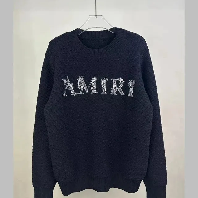 Amiri Knit Sweater Embroidered Logo