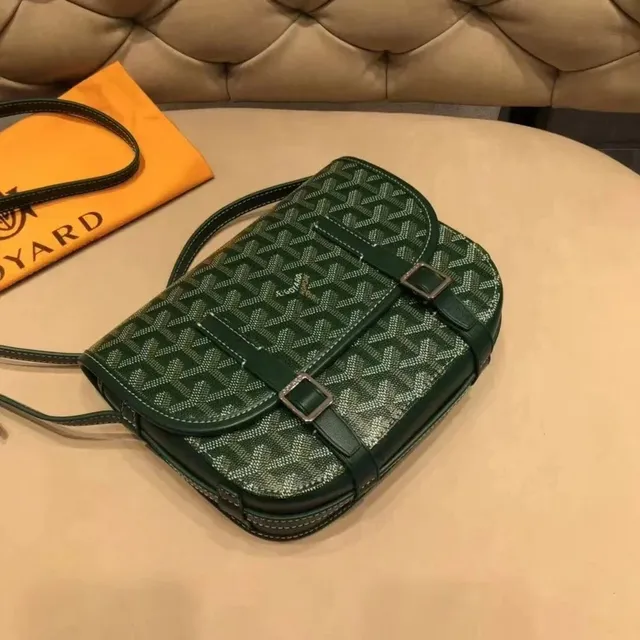 Goyard Saint Louis Green Goyardine Canvas