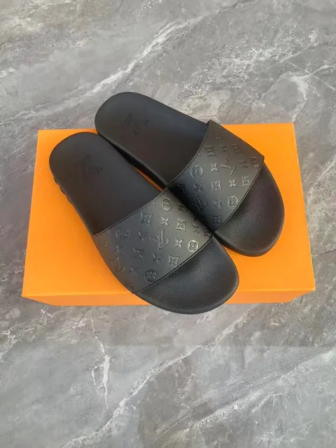 Louis Vuitton Slide Sandal Monogram Embossed