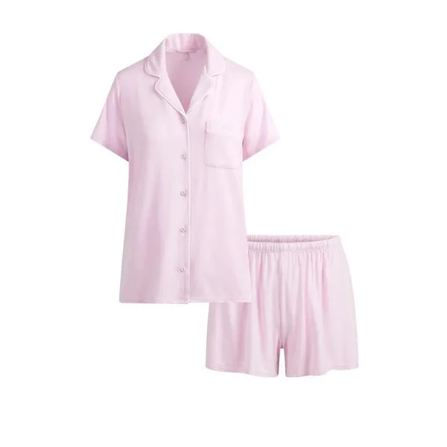 Pajama Set Solid Pink