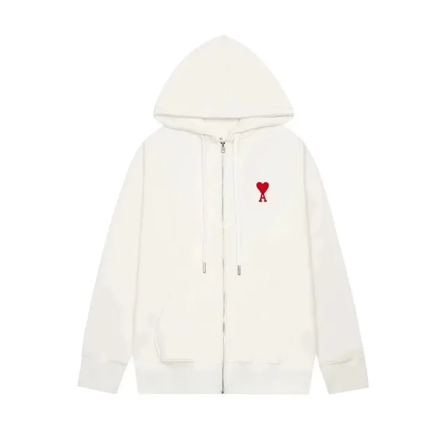 Amiri Zip-Up Hoodie Heart Logo