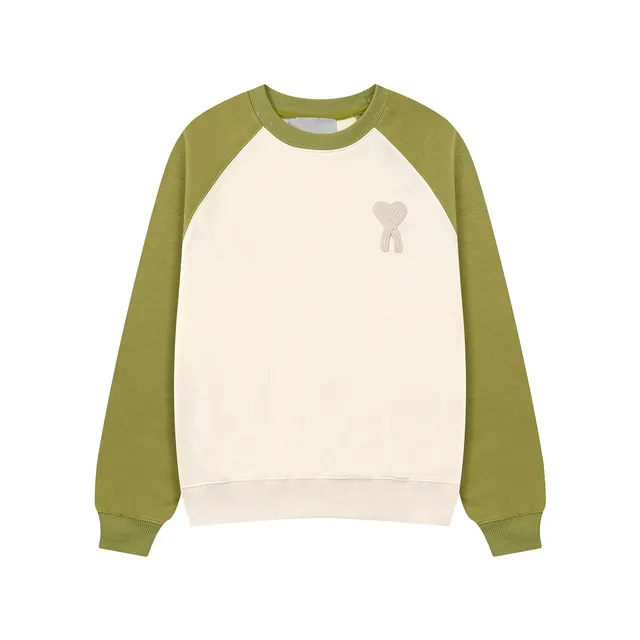 Green/Apricot 682 Shoulder Sleeve Round Neck Style
