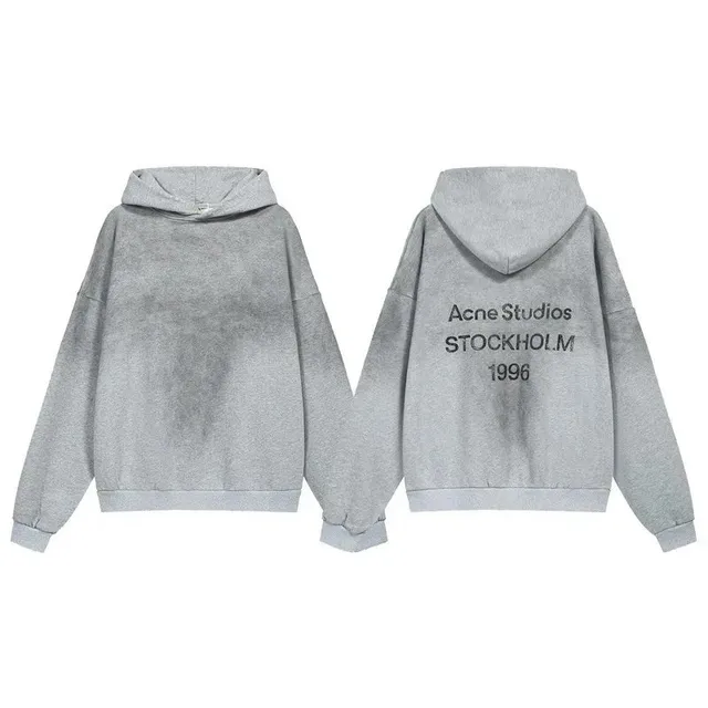 Acne Studios Hooded Sweatshirt Stockholm 1996 Print