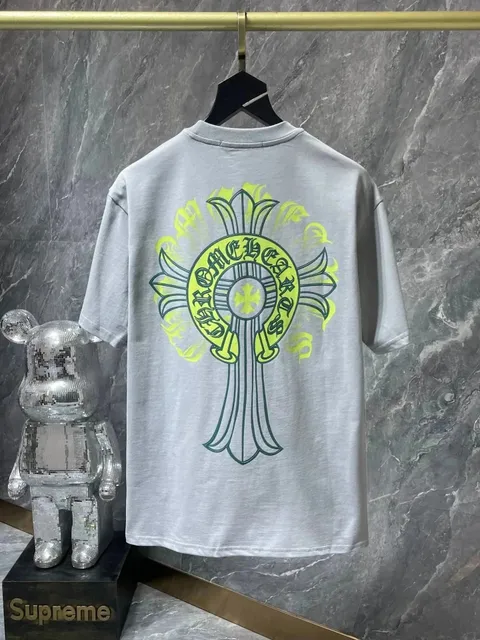 Chrome Hearts Graphic Tee Cross Logo Print