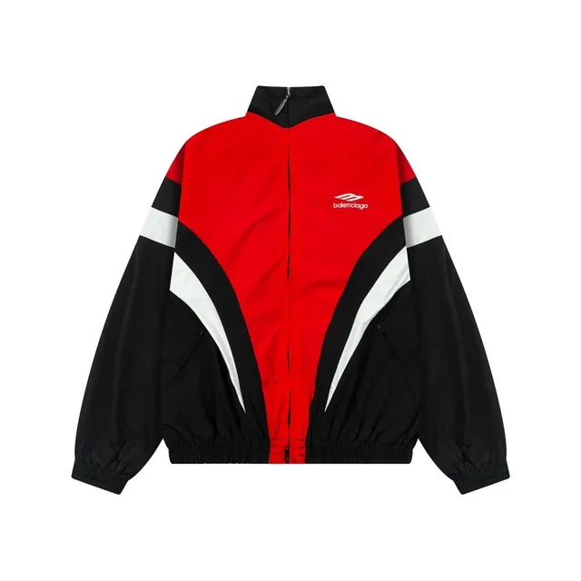 Balenciaga Track Jacket Color-Block Red