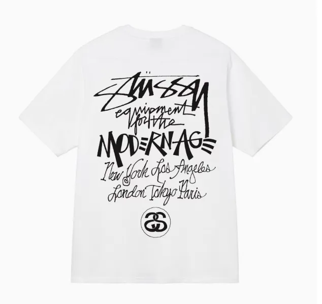 Stüssy Graphic T-Shirt Modern Age Print