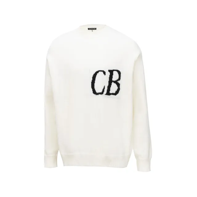 Cole Buxton Logo Knit Sweater CB Monogram