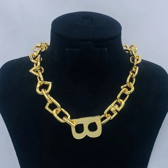 Balenciaga Chain Necklace BB Logo