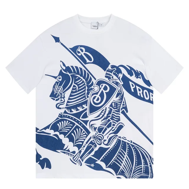 Burberry Knight Graphic T-Shirt Blue Knight Print