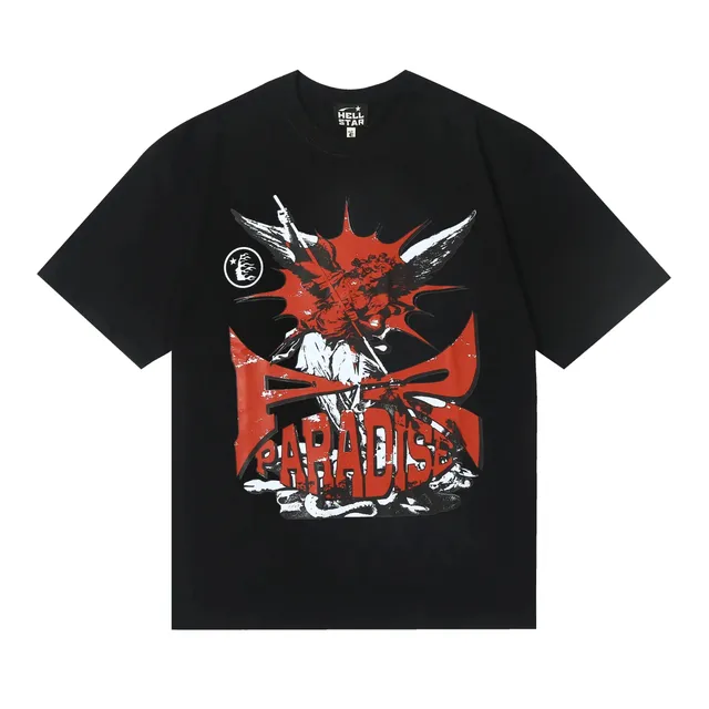 Hellstar Paradise Graphic Tee Winged Angel Print