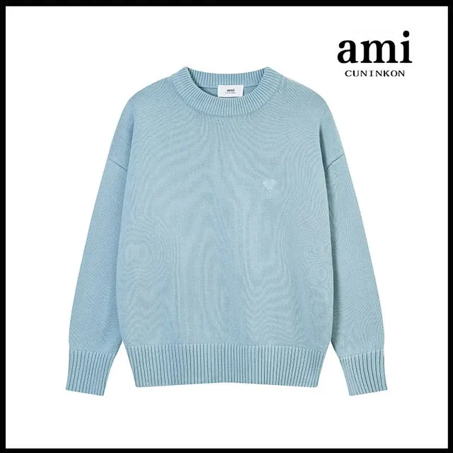 AMI Paris Cuninkon Sweater Heart Embroidery