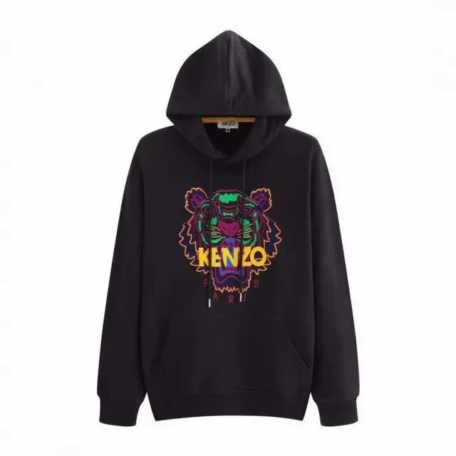 Kenzo Tiger Hoodie Neon Tiger Print