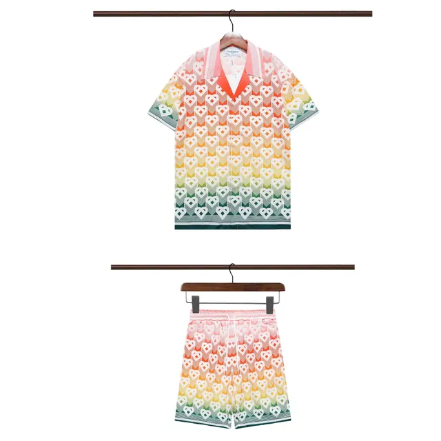 Casablanca Tennis Club Set Gradient Heart Print