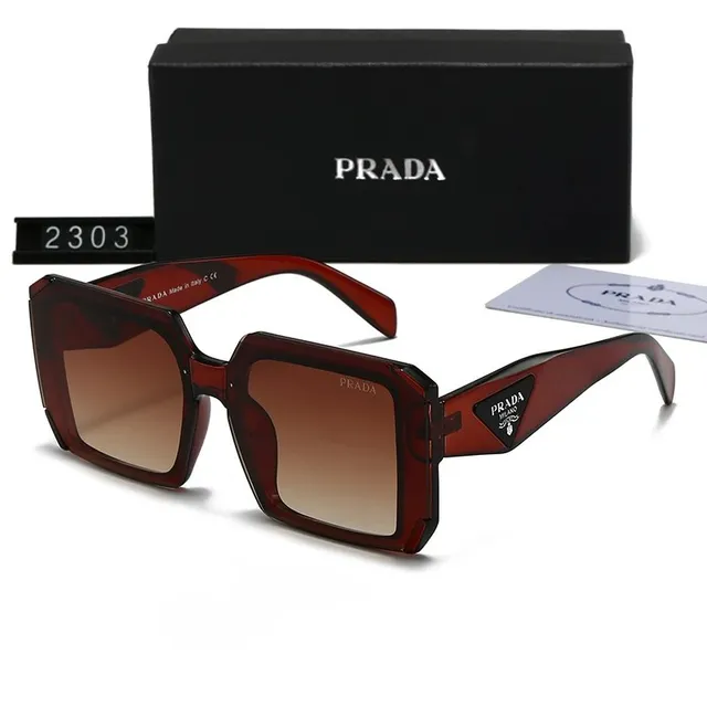 Prada Square Sunglasses Acetate Frame with Gradient Lenses