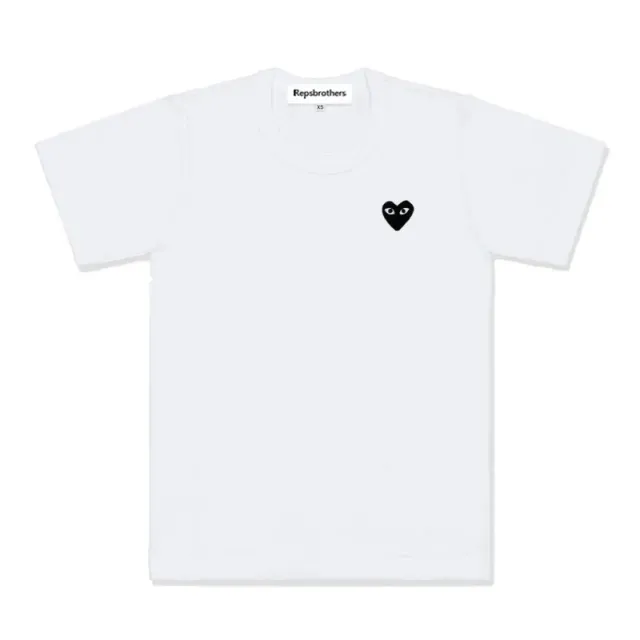 Comme des Garçons Heart Logo Tee Black Eye Heart