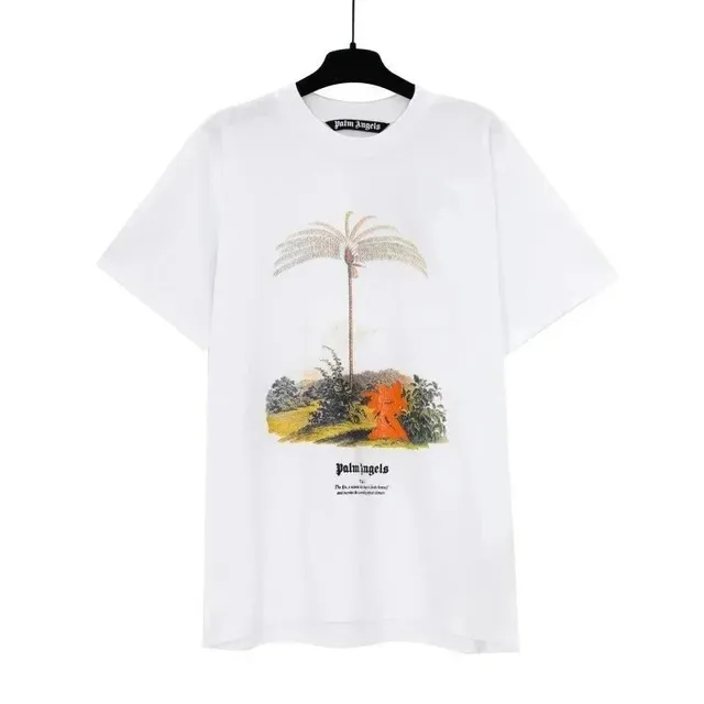 Palm Angels Palm Tree Graphic Tee Palm Tree Print