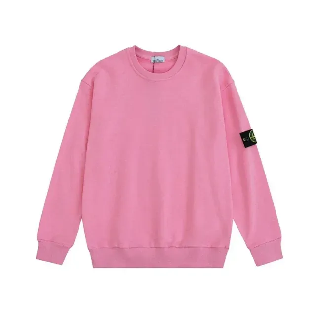 Stone Island Crewneck Sweatshirt Pink with Compass Patch