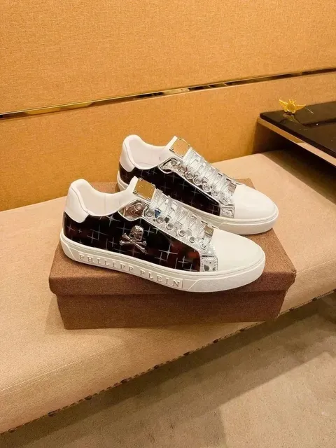 Philipp Plein Skull Sneaker Crystal Skull & Grid