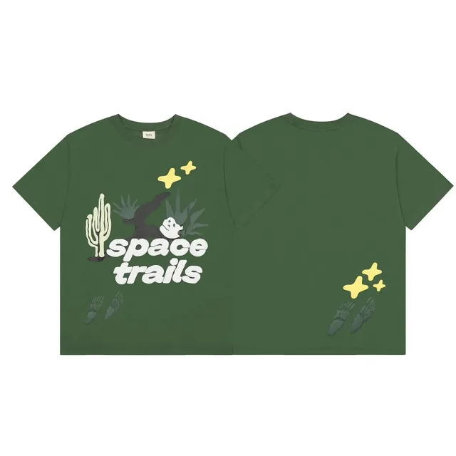 Broken Planet Space Trails Tee Cactus Graphic