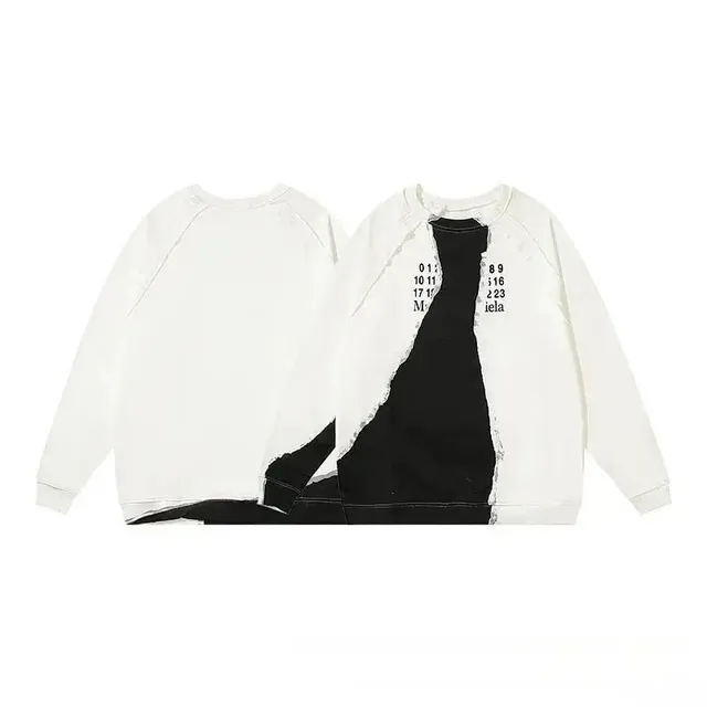 Amiri Distressed Sweatshirt Two-Tone Ripped