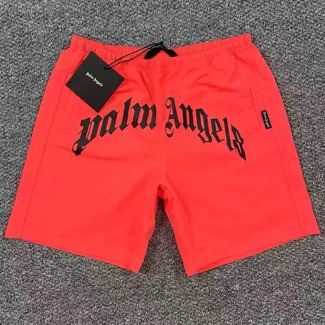 Palm Angels Logo Swim Shorts Gothic Logo