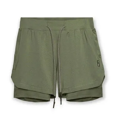 Lululemon Two-in-One Short Olive Green