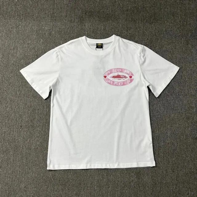 Graphic Tee Pink Cruise Ship Print