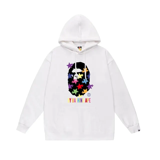 BAPE Hoodie Rainbow Star Ape Head