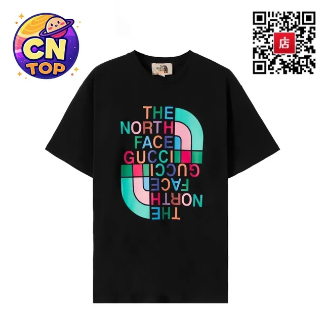 Graphic Tee Gucci x The North Face Logo Print