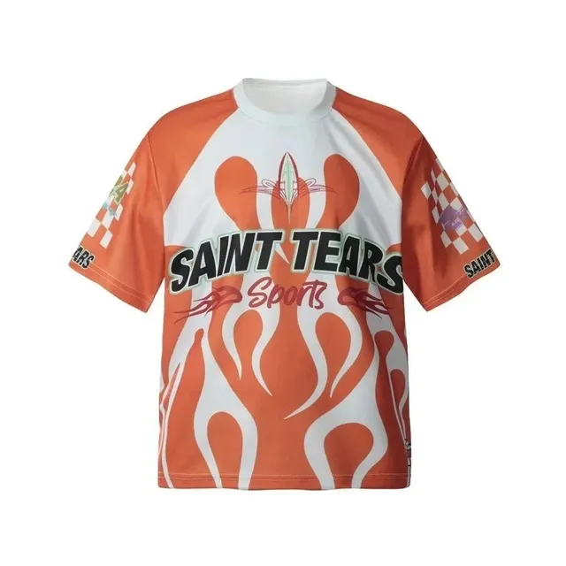 Sports Tee Flame Print