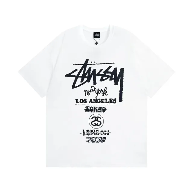 Stüssy World Tour Tee New York Los Angeles Tokyo London Paris