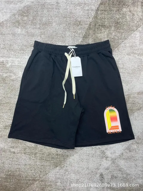 Casablanca Logo Shorts Sunset Arch Print