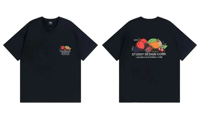 Stüssy Fruit Print Tee Laguna California 1980