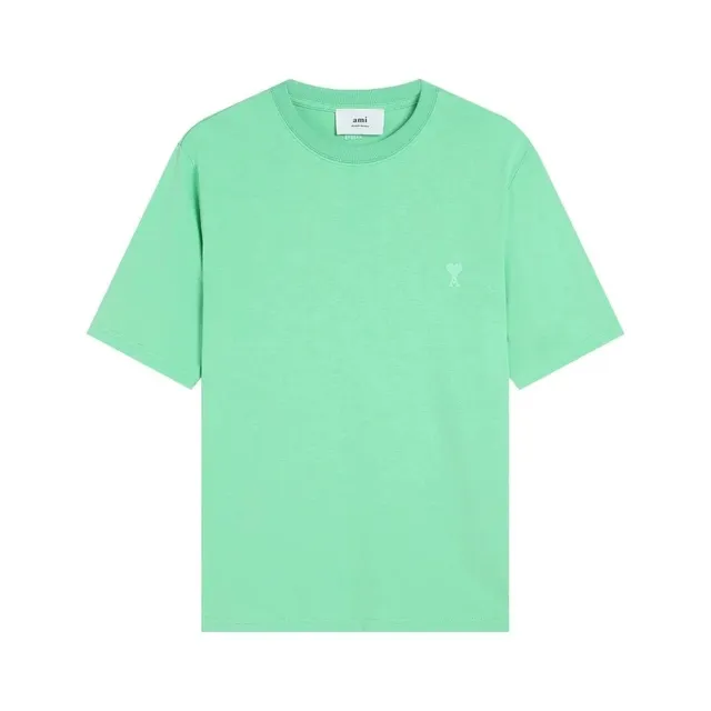 AMI Paris Logo T-Shirt Mint Green