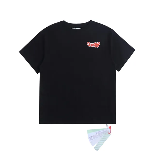 Off-White Logo Tee Red Outline Logo