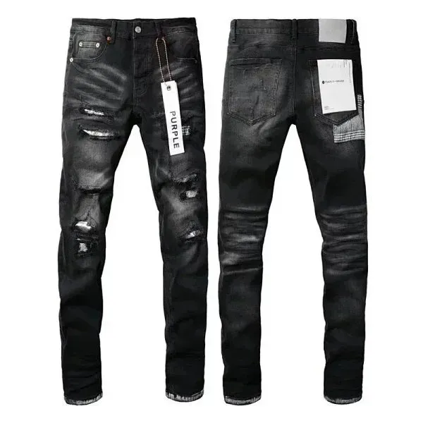Purple Brand Distressed Jeans Black Wash