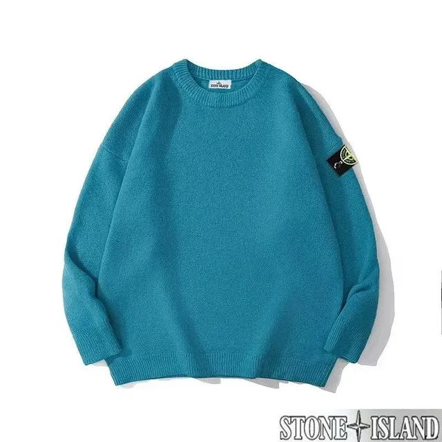 Stone Island Crewneck Sweater Solid Color