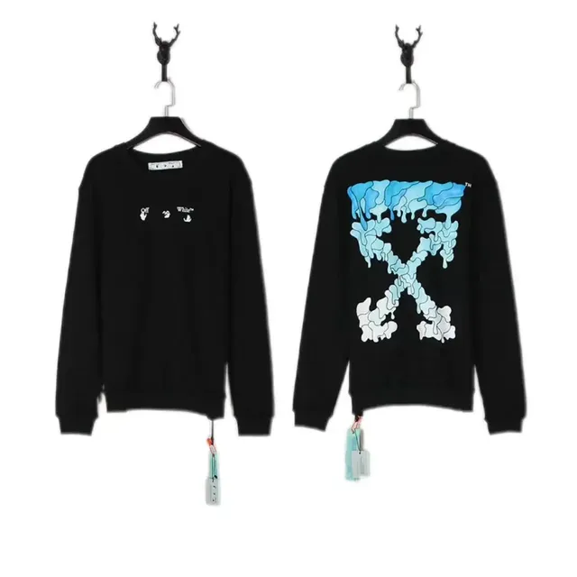 Off-White Crewneck Sweatshirt Blue Melted Arrow