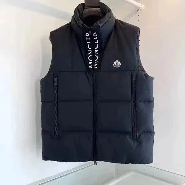 Moncler Puffer Vest Logo Zip-Up