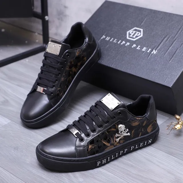 Philipp Plein Sneaker Skull and Floral Print