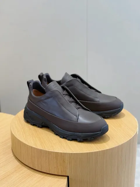 Zegna Triple Stitch Monochrome Grey