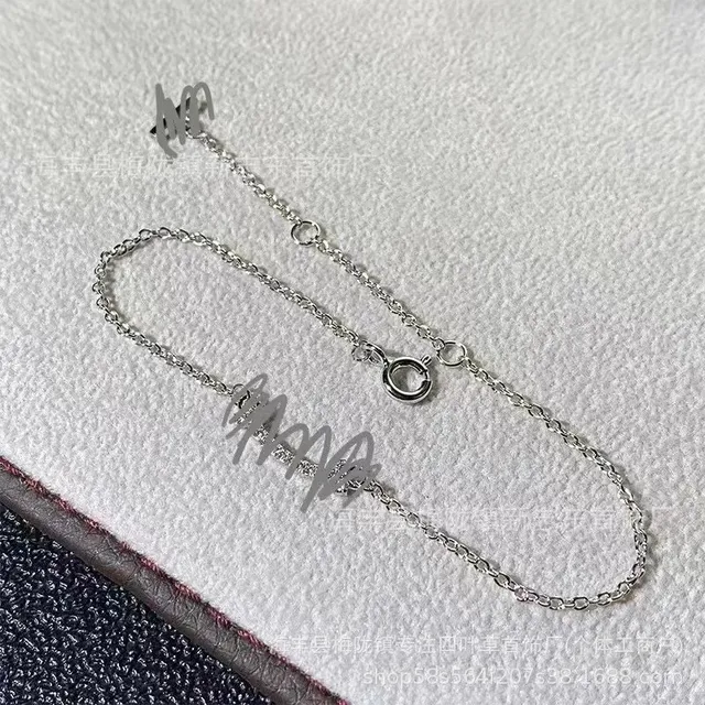 Swarovski Crystal Chain Bracelet Minimalist
