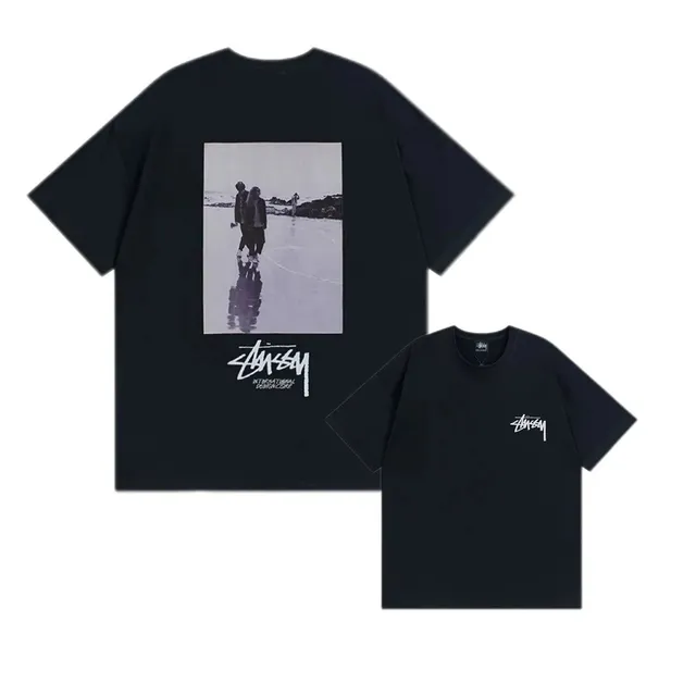 Stüssy Graphic T-Shirt Beach Photo Print