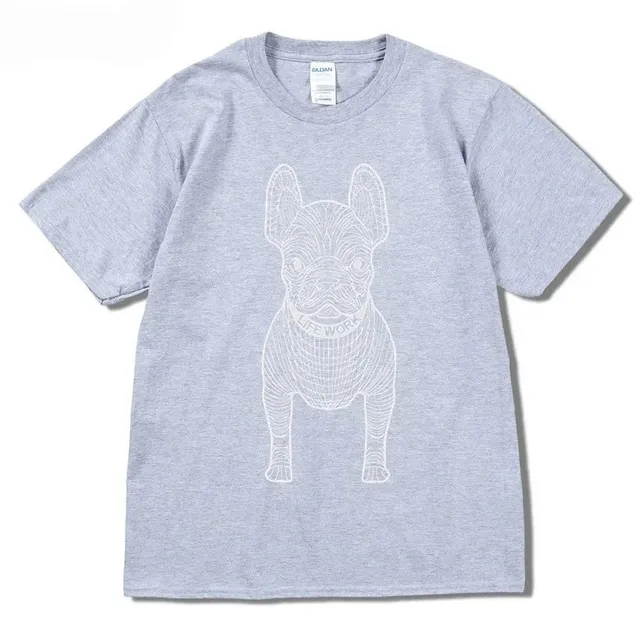 Gildan T-Shirt French Bulldog Line Art