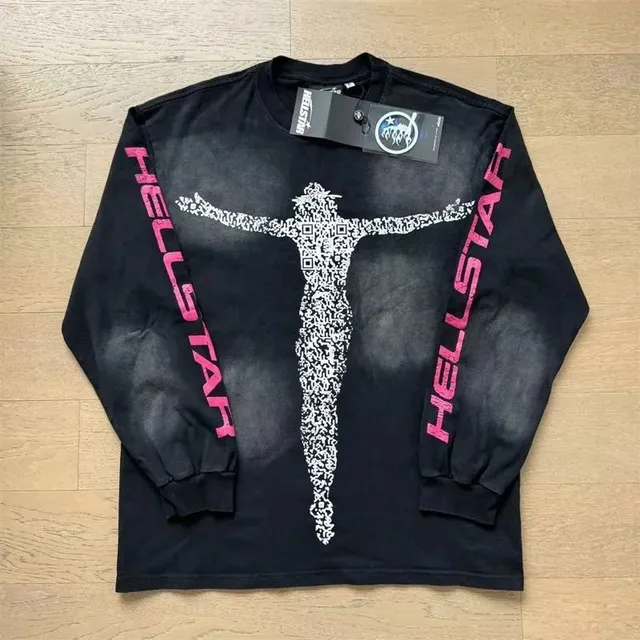 Hellstar Long Sleeve Tee QR Code Crucifix