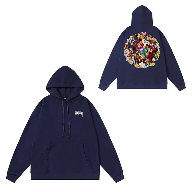 Stüssy Hooded Sweatshirt Bearbrick Graphic
